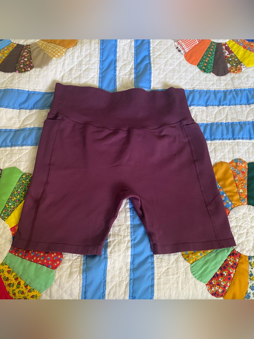 Women's PINK Active Burgundy Bike Shorts